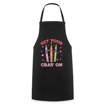 Enseignant du primaire Éducateur de maternelle - Tablier de cuisine - noir - Devant - AI Model Male 185 dark (185cm)