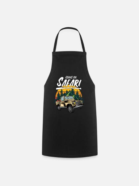 Going On Safari SUV - Cooking Apron - black