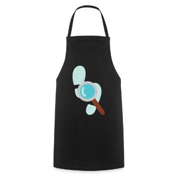 Détective Loupe Détective Privé Expert Graphique - Tablier de cuisine - noir - Devant - AI Model Male 185 dark (185cm)