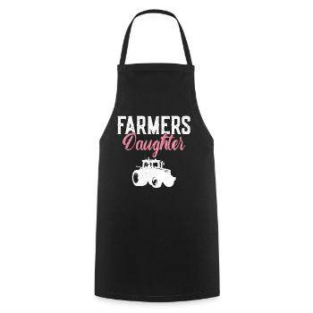 Farming Farmer Daughter Vintage - Cooking Apron - black - Front - AI Model Male 185 dark (185cm)