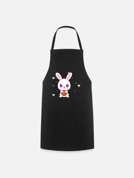 Mignon lapin de basket - Tablier de cuisine - noir
