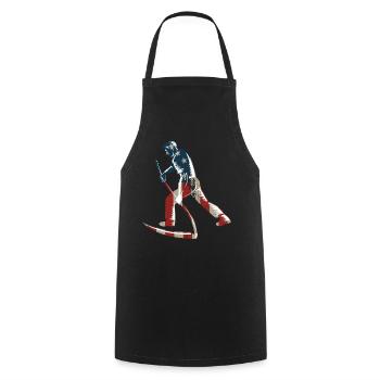 Farming Farmer American Flag Us - Cooking Apron - black - Front - AI Model Male 185 dark (185cm)