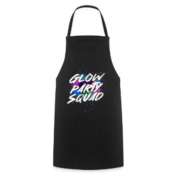 Glow Party Squad - Cooking Apron - black - Front - AI Model Male 185 dark (185cm)