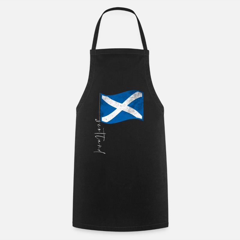 Écosse Drapeau écossais - Tablier de cuisine - noir