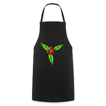 Grand gui pour Noël - Tablier de cuisine - noir - Devant - AI Model Male 185 dark (185cm)