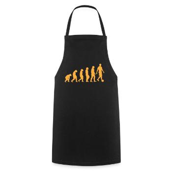 Soccer Player Soccer Lover - Soccer Evolution - Cooking Apron - black - Front - AI Model Male 185 dark (185cm)