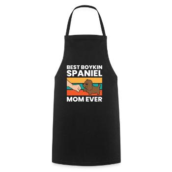 Best Boykin Spaniel Mom Ever - Cooking Apron - black - Front - AI Model Male 185 dark (185cm)