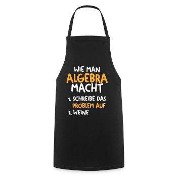Mathematik Mathe Rechnen Algebra - Kochschürze - Schwarz - Vorne - AI Model Male 185 dark (185cm)