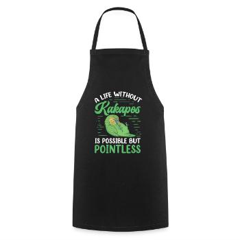 Kakapo life without flightless kakapo - Cooking Apron - black - Front - AI Model Male 185 dark (185cm)