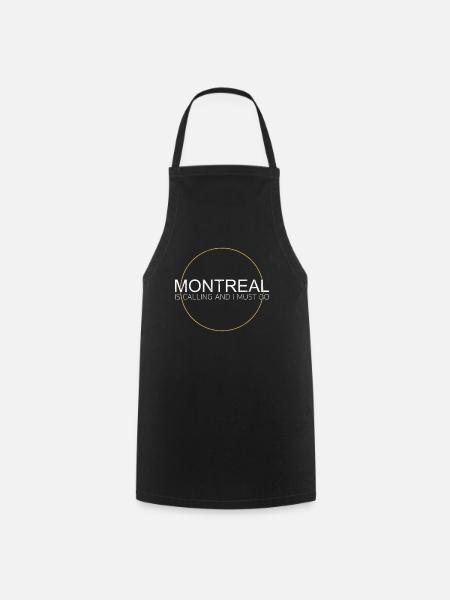 Dicton de Montréal - Tablier de cuisine - noir