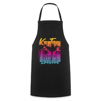 Ko Tao Sairee Beach Thailand - Kochschürze - Schwarz - Vorne - AI Model Male 185 dark (185cm)