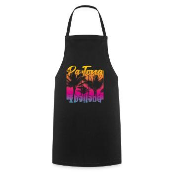 Patong Thailand - Cooking Apron - black - Front - AI Model Male 185 dark (185cm)