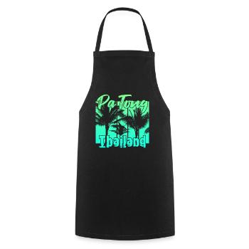 Patong Thailand - Cooking Apron - black - Front - AI Model Male 185 dark (185cm)