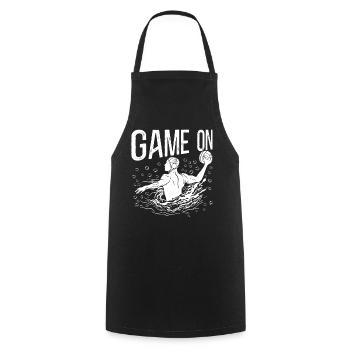 Water Polo Game On - Cooking Apron - black - Front - AI Model Male 185 dark (185cm)