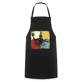 Water Polo Retro Vintage Water - Cooking Apron - black - Front - AI Model Male 185 dark (185cm)
