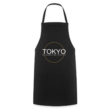 Citation de Tokyo - Tablier de cuisine - noir - Devant - AI Model Male 185 dark (185cm)