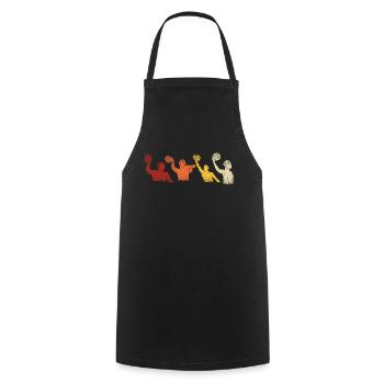 Water Polo Retro Vintage - Cooking Apron - black - Front - AI Model Male 185 dark (185cm)