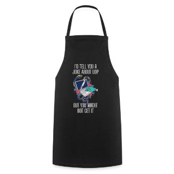 Cybersecurity - IT Security Computer Scientist - Cooking Apron - black - Front - AI Model Male 185 dark (185cm)