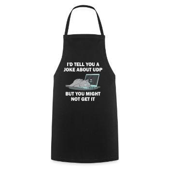 Cybersecurity - IT-Sicherheit Informatiker - Kochschürze - Schwarz - Vorne - AI Model Male 185 dark (185cm)