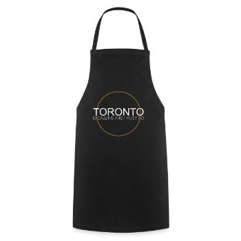 Toronto Spruch - Kochschürze - Schwarz - Vorne - AI Model Male 185 dark (185cm)