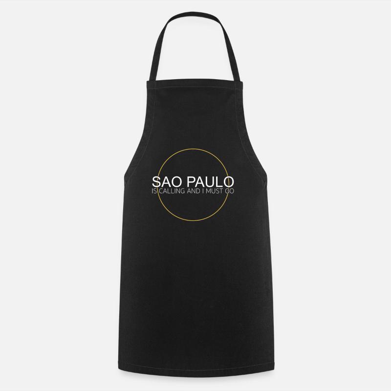 Sao Paulo Spruch - Kochschürze - Schwarz