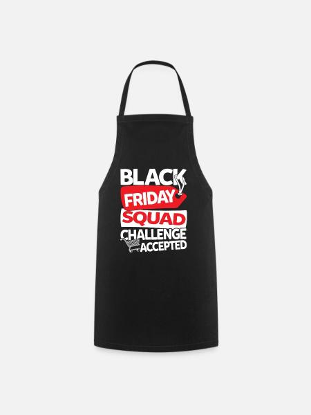 Black Friday Squad Challenge Accepted - Kochschürze - Schwarz