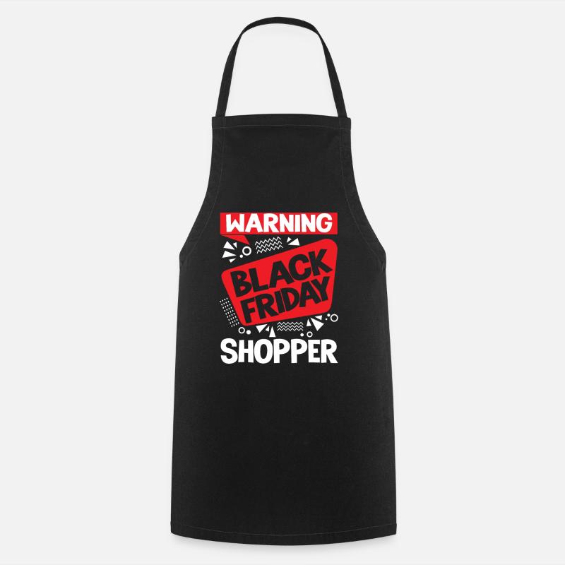 Warning Black Friday Shopper - Kochschürze - Schwarz