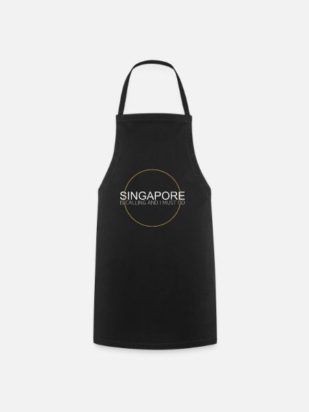 Citation de Singapour - Tablier de cuisine - noir