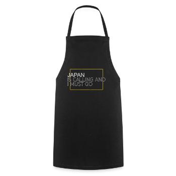 Japan Quote - Cooking Apron - black - Front - AI Model Male 185 dark (185cm)