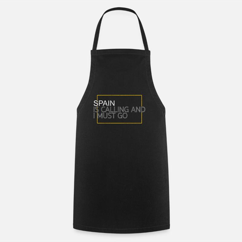 Espagne Dicton - Tablier de cuisine - noir
