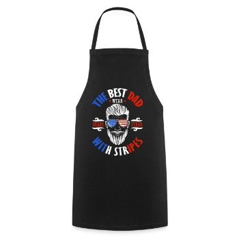 Les meilleurs vêtements Papa 4 juillet Feux d’artifice - Tablier de cuisine - noir - Devant - AI Model Male 185 dark (185cm)