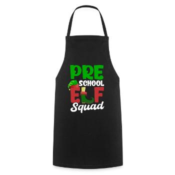 Pre Schol Christmas Elf Squad - Kochschürze - Schwarz - Vorne - AI Model Male 185 dark (185cm)
