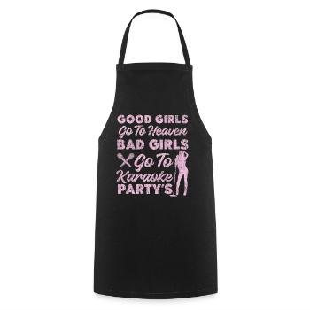 Karaoke Singer Vintage Good Girls - Kochschürze - Schwarz - Vorne - AI Model Male 185 dark (185cm)