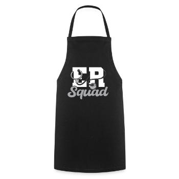 Her Squad Emergency Squad - Cooking Apron - black - Front - AI Model Male 185 dark (185cm)