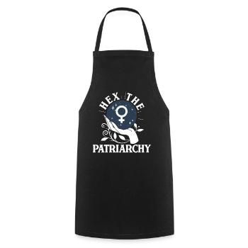 Feminist Witch Hex The Patriarchy - Cooking Apron - black - Front - AI Model Male 185 dark (185cm)