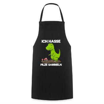 Ich Hasse Pilze Sammeln Dinosaurier Pilzsammler - Kochschürze - Schwarz - Vorne - AI Model Male 185 dark (185cm)