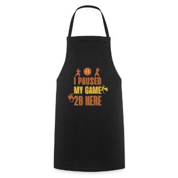I paused my game 2B here - Cooking Apron - black - Front - AI Model Male 185 dark (185cm)