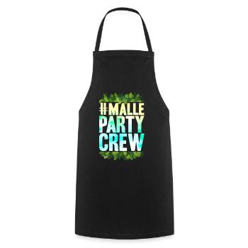 Mallorca Party Crew - Kochschürze - Schwarz - Vorne - AI Model Male 185 dark (185cm)