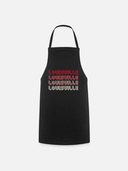 Louisville Vierfach Gradient Wortlogo - Kochschürze - Schwarz