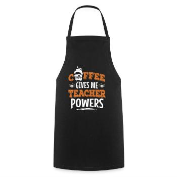 Primary School Teacher Kindergarten Educator - Cooking Apron - black - Front - AI Model Male 185 dark (185cm)