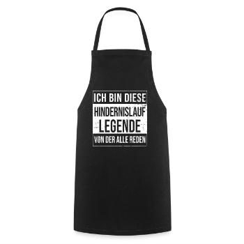 Parkour Hindernisläufer geboren Legende - Kochschürze - Schwarz - Vorne - AI Model Male 185 dark (185cm)