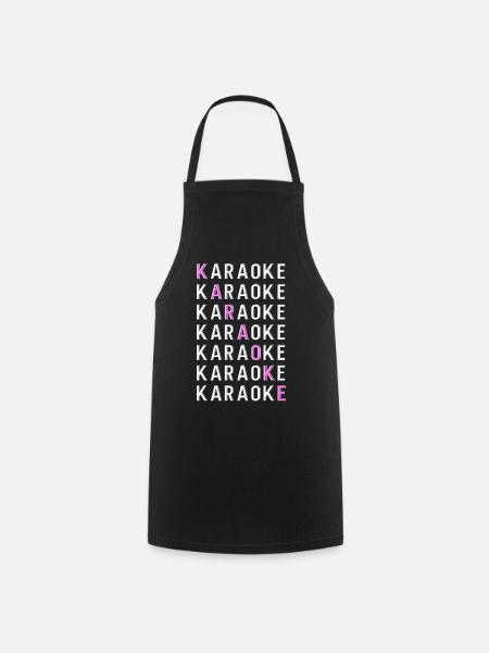 Karaoke Singer Karaoke - Kochschürze - Schwarz