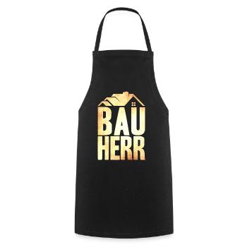 Bauherr - Kochschürze - Schwarz - Vorne - AI Model Male 185 dark (185cm)
