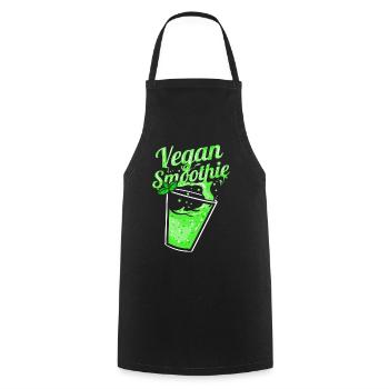 Vegan Green Smoothie For Vegetarian and Vegan - Cooking Apron - black - Front - AI Model Male 185 dark (185cm)