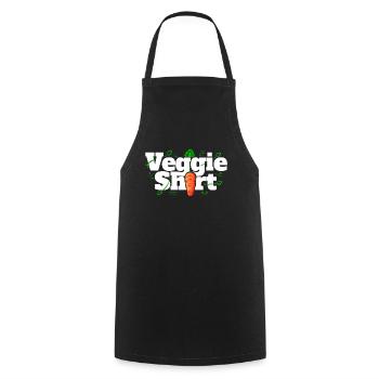 This Is My Veggie Shirt - Carrot Vegetarian - Go - Cooking Apron - black - Front - AI Model Male 185 dark (185cm)