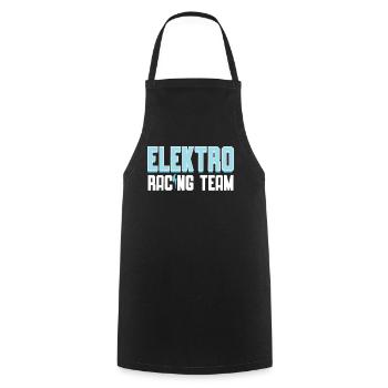 Electro Racing Team | Electric Car Shirt | - Cooking Apron - black - Front - AI Model Male 185 dark (185cm)