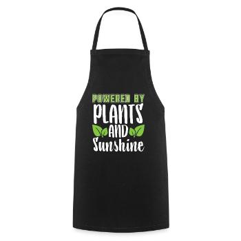 Vegan Diet Powered By Plants Meatless Dairy Free - Cooking Apron - black - Front - AI Model Male 185 dark (185cm)