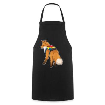 Fox Student Backpack School - Cooking Apron - black - Front - AI Model Male 185 dark (185cm)