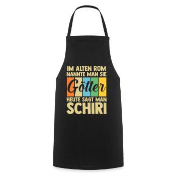 Schiri Unparteiischer Fußball Schiedsrichter - Kochschürze - Schwarz - Vorne - AI Model Male 185 dark (185cm)