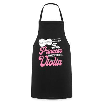 Violoniste Violoniste Fille This - Tablier de cuisine - noir - Devant - AI Model Male 185 dark (185cm)